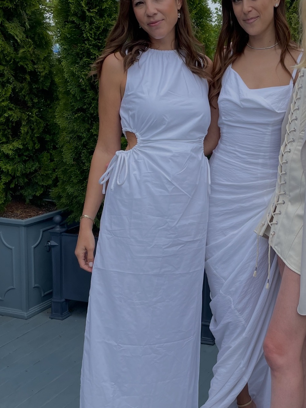 White Halter Cutout Maxi Dress - Sir